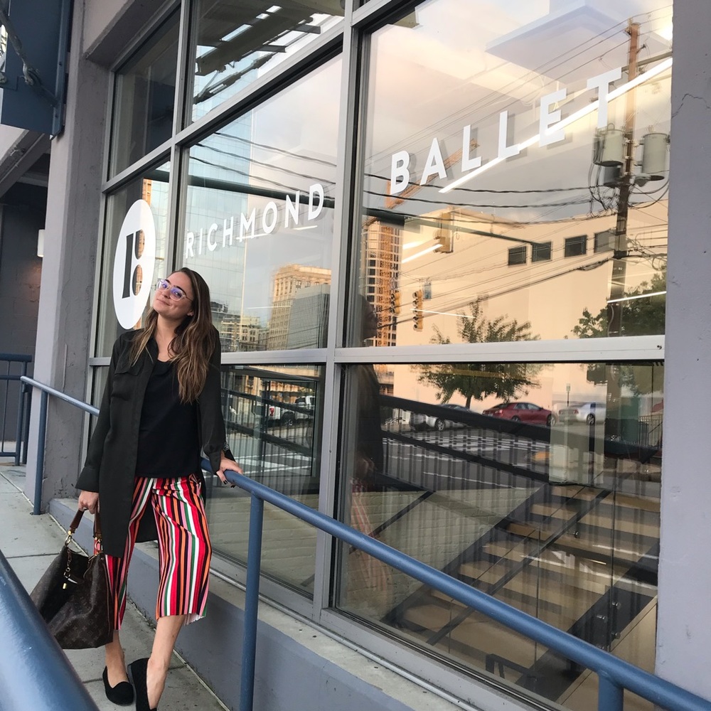 Cropped rainbow culottes